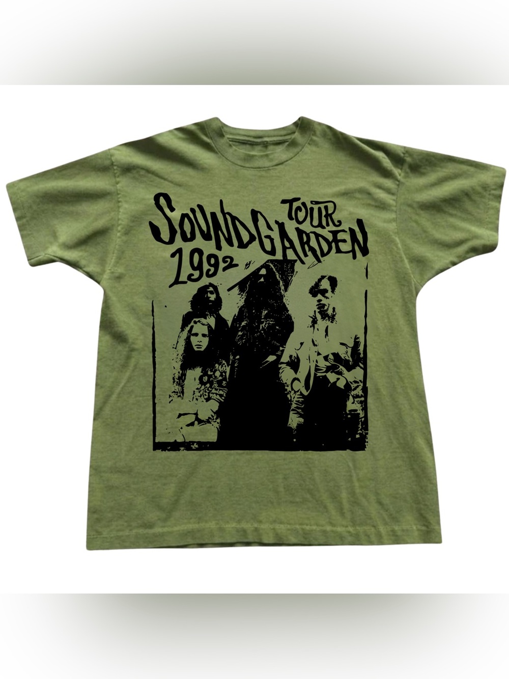 Gildan Kiwi Green Soundgarden 1992 Tour Graphic Tee